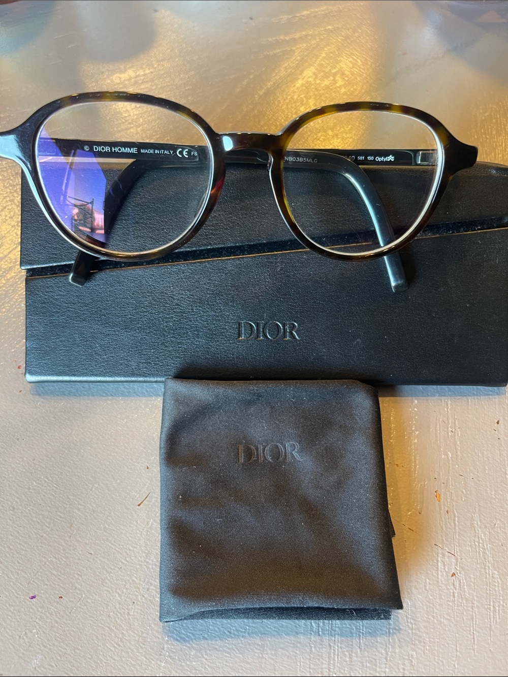 Dior Homme Round Tortoiseshell Glasses - Brown Tortoise Prescription Glasses